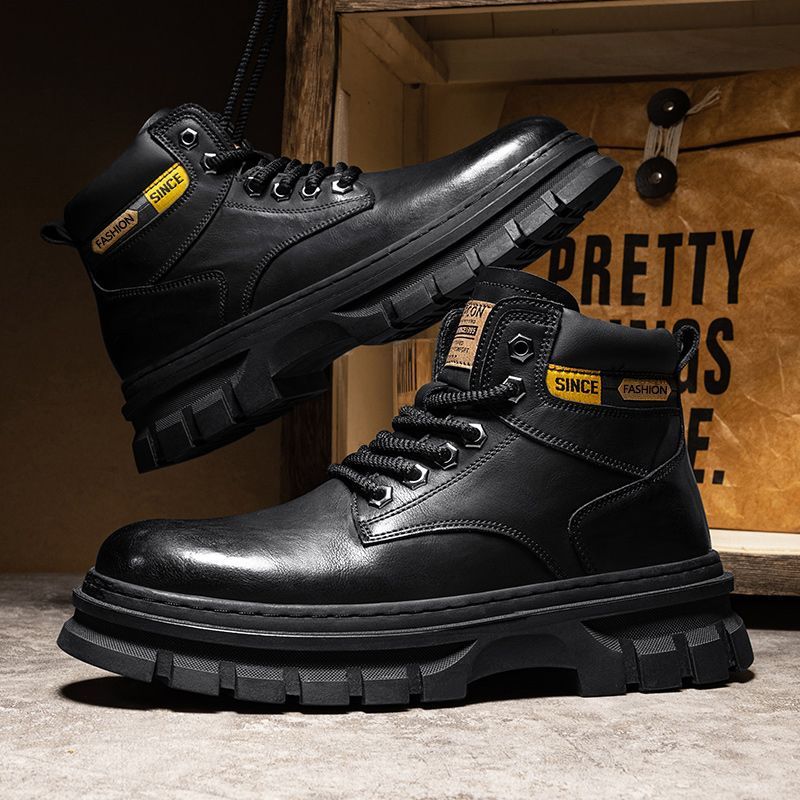 Martin Boots Men Trendy High Top British Working Wear